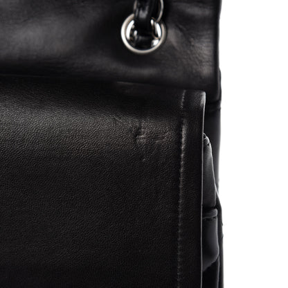 Chanel Lambskin Quilted Jumbo Double Flap Black 9 of 12