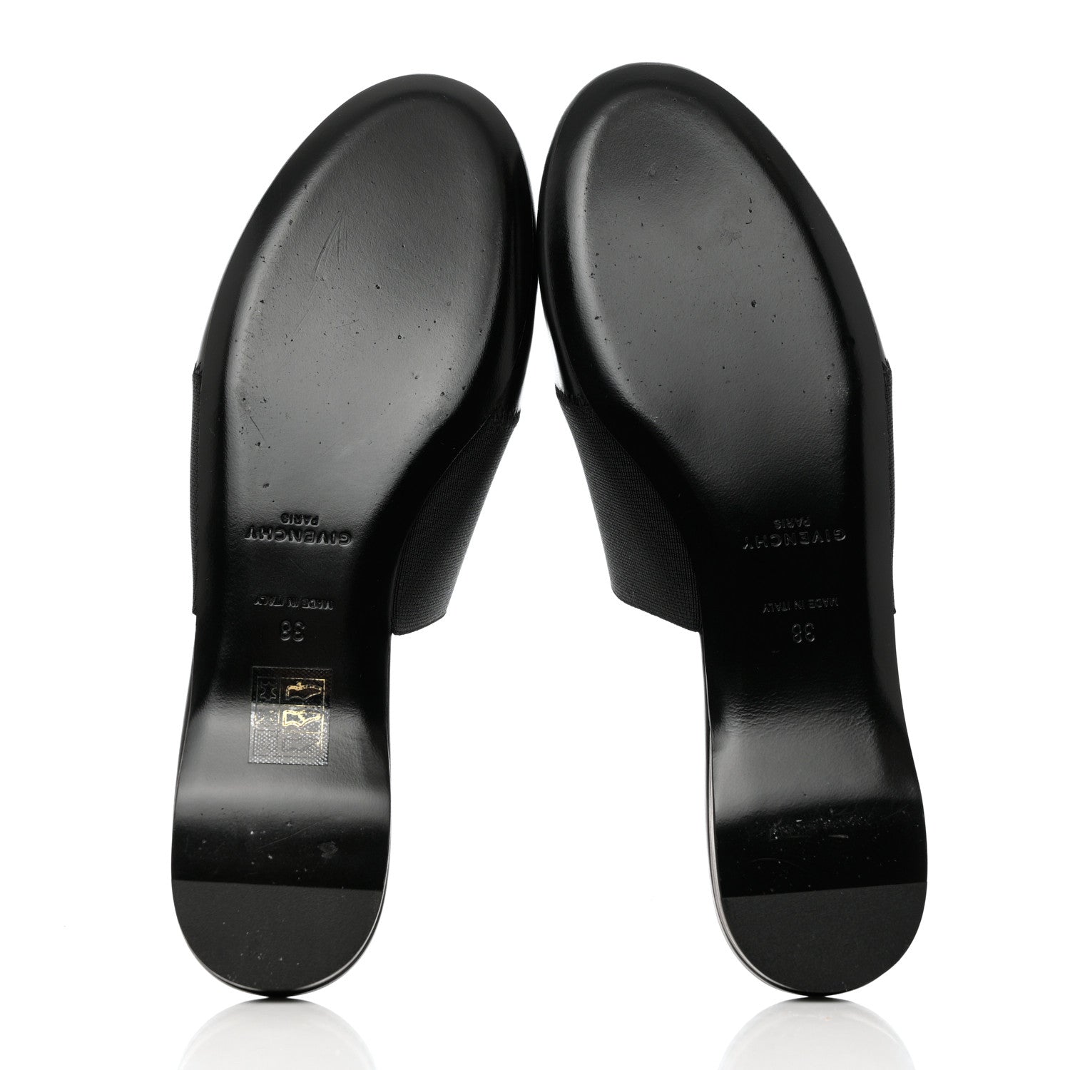 Givenchy Calfskin Bedford Logo Mule Slides 38 Black 5 of 9