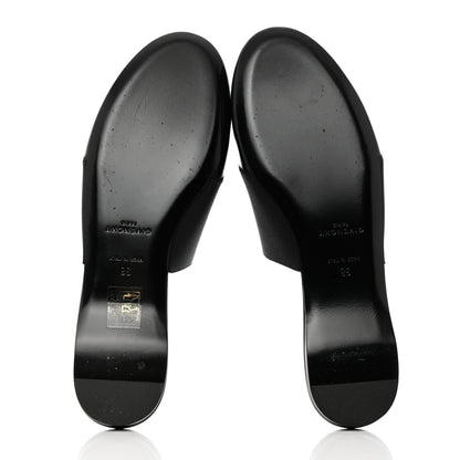 Givenchy Calfskin Bedford Logo Mule Slides 38 Black 5 of 9