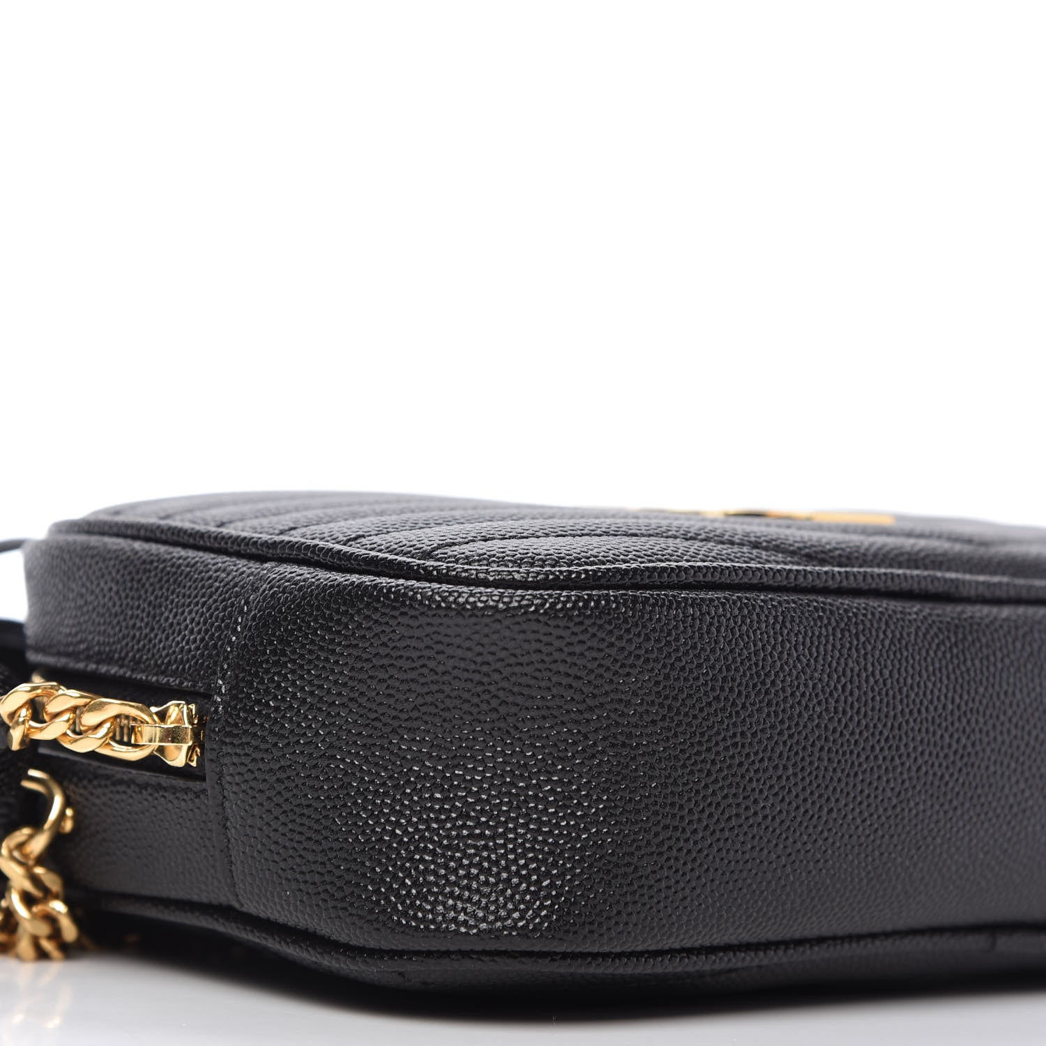 Saint Laurent Grain De Poudre Matelasse Monogram Mini Lou Camera Bag Black 6 of 10