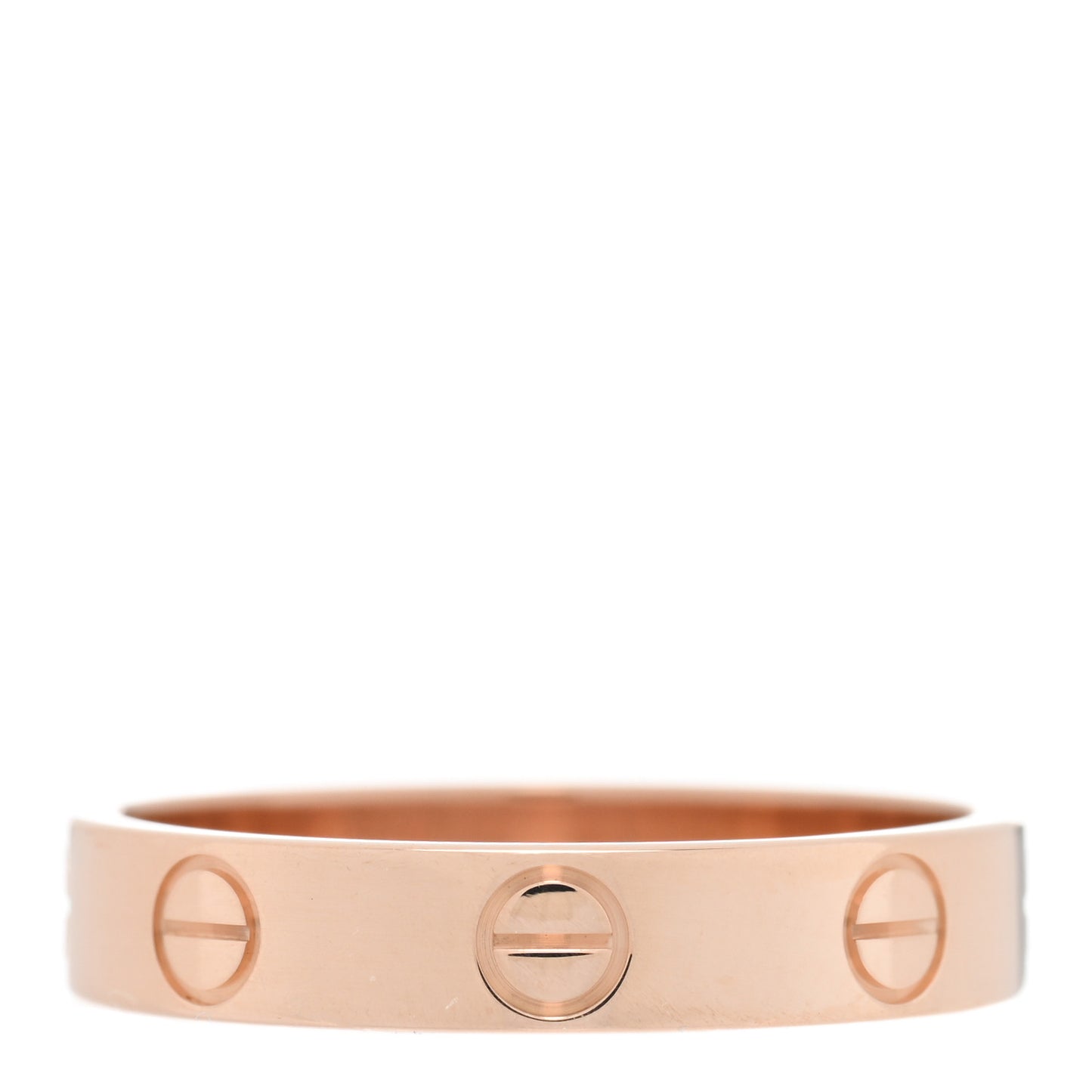 18K Pink Gold 3.5mm LOVE Wedding Band Ring 52 6