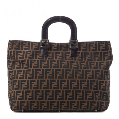 Fendi Zucca Holdall Tote Tobacco Black 1 of 8