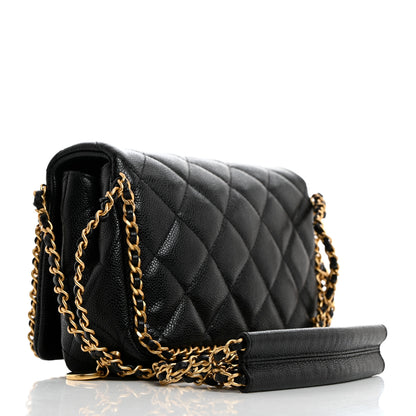Chanel Caviar Quilted Mini Never Ending Chain Flap Black 3 of 10