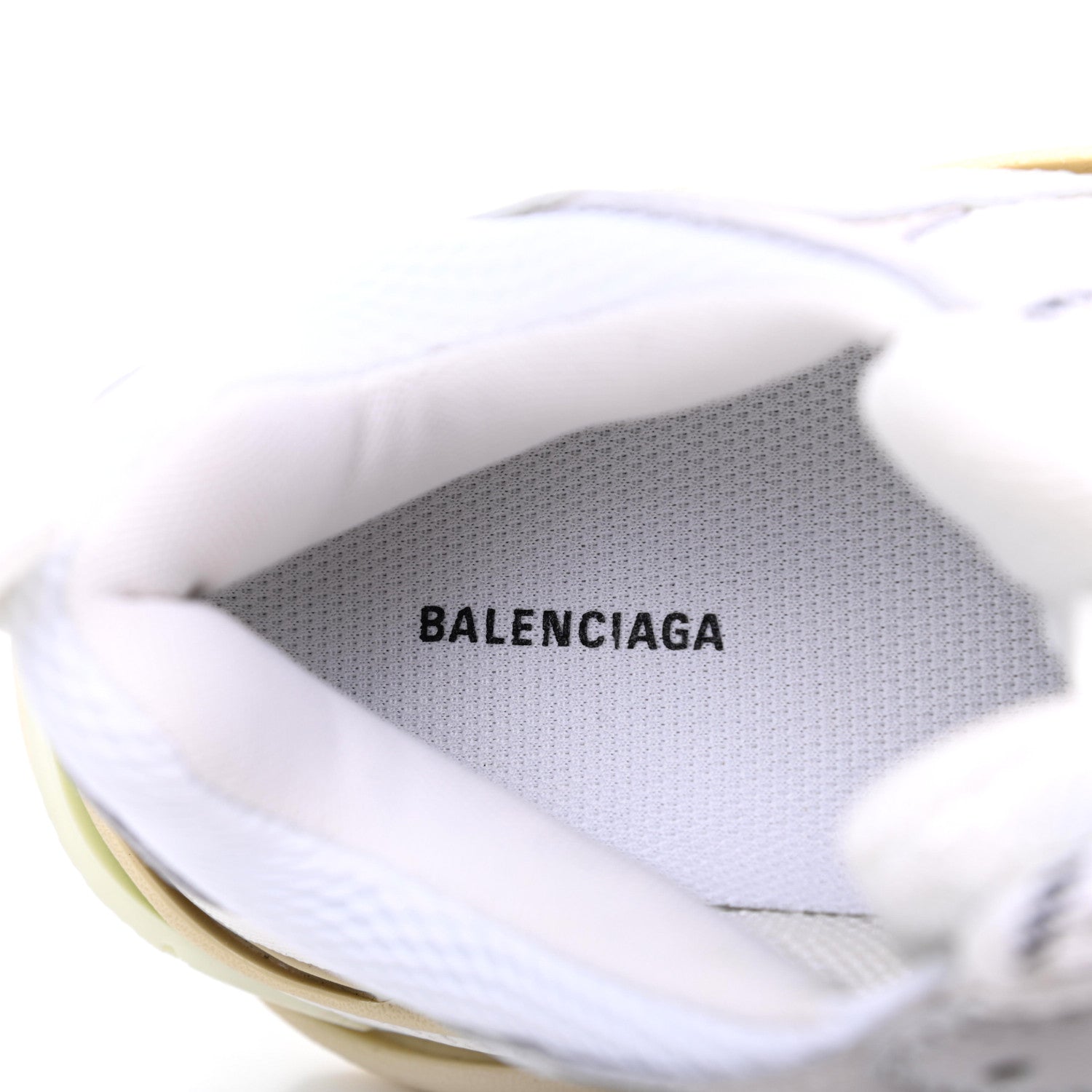 Balenciaga Fabric Mesh Womens Triple S Sneakers 38 White 7 of 11