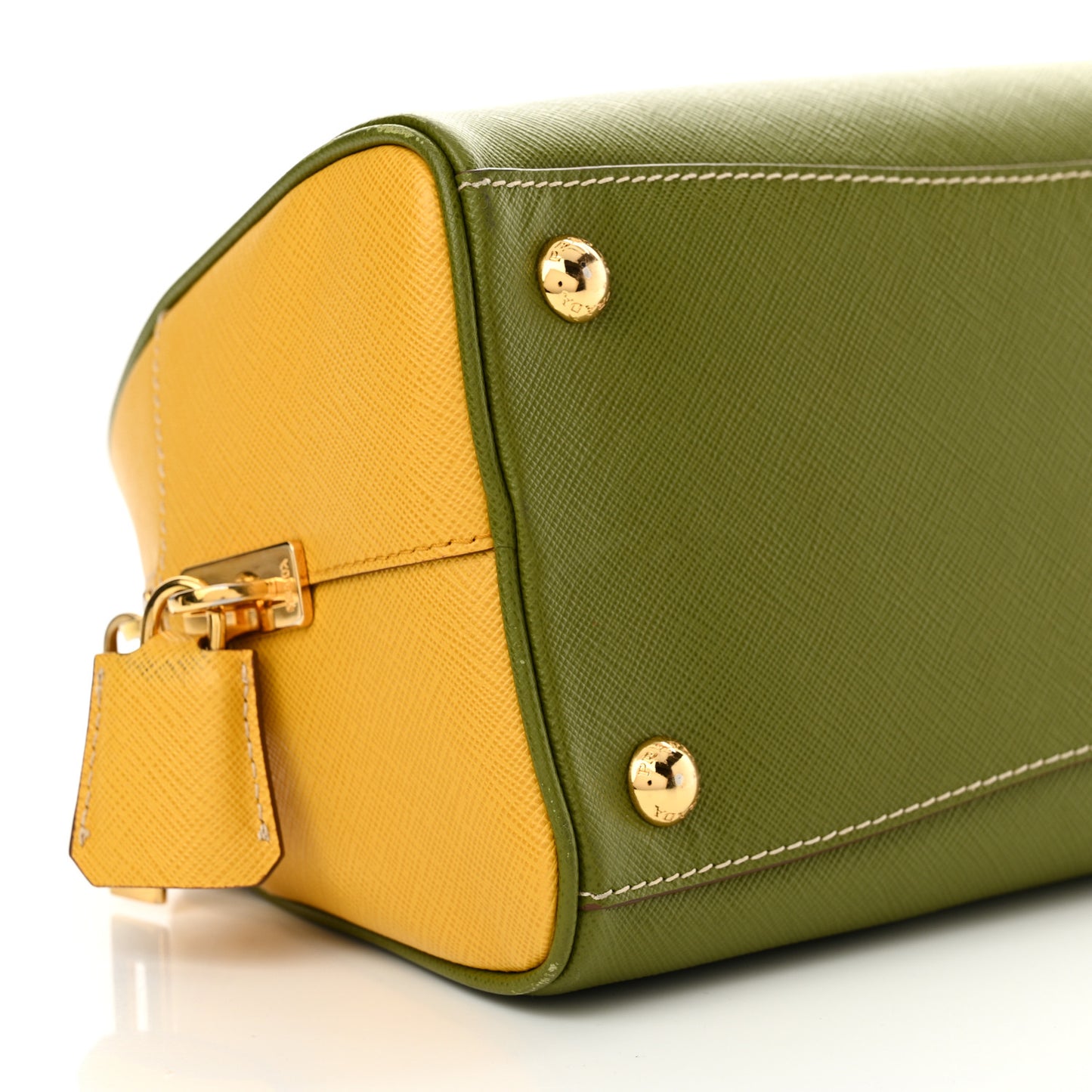 Saffiano Lux Bowling Bag Edera Mimosa