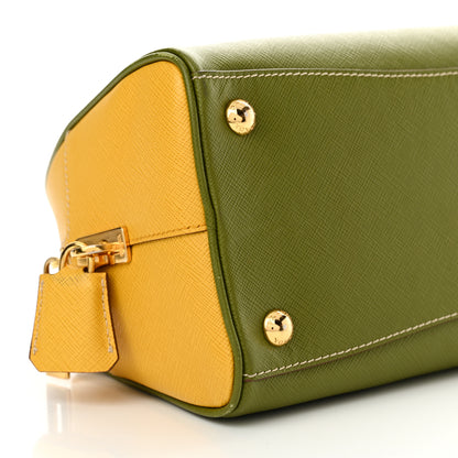 Prada Saffiano Lux Bowling Bag Edera Mimosa 8 of 12
