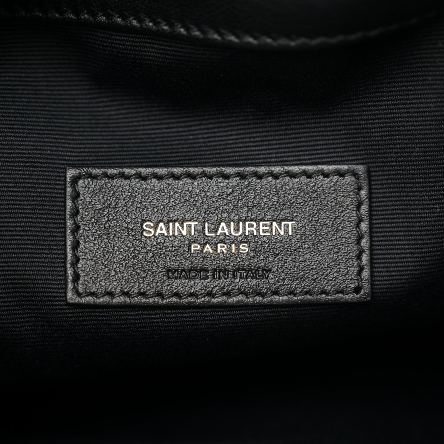 Lambskin Matelasse Monogram Medium Jamie 4.3 Pochon Black