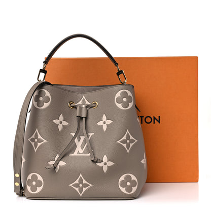 Louis Vuitton Empreinte Monogram Giant Neonoe MM Tourterelle Creme 15 of 15