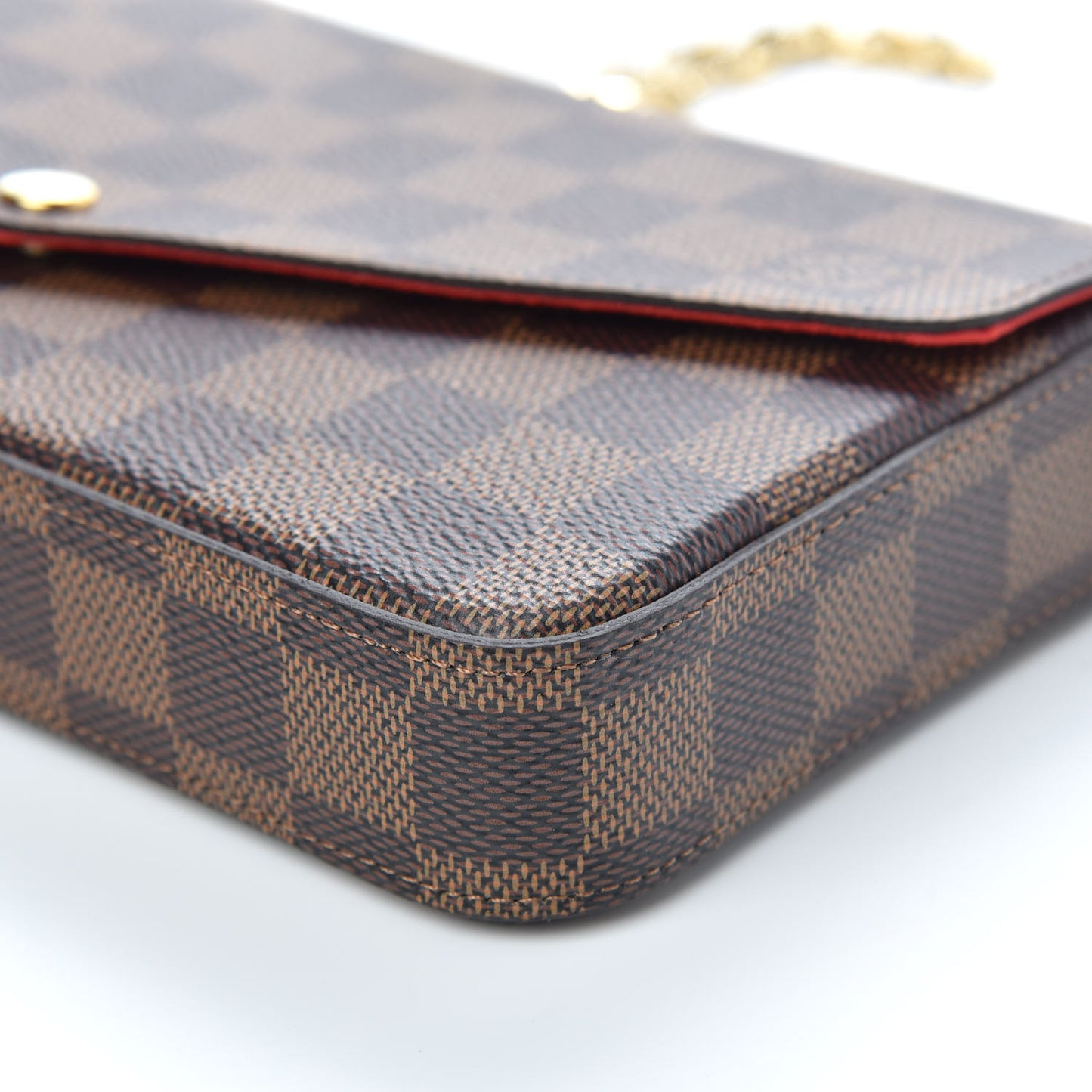 Damier Ebene Pochette Felicie Chain Wallet