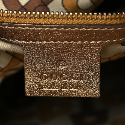 Gucci Metallic Guccissima Medium Britt Tote Gold 7 of 11