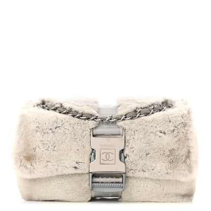 Chanel Rabbit Fur Sport Flap Grey 1 of 9