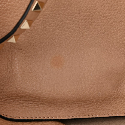 Valentino Garavani Pebbled Calfskin Medium Rockstud Tote Skin Sorbet 13 of 13