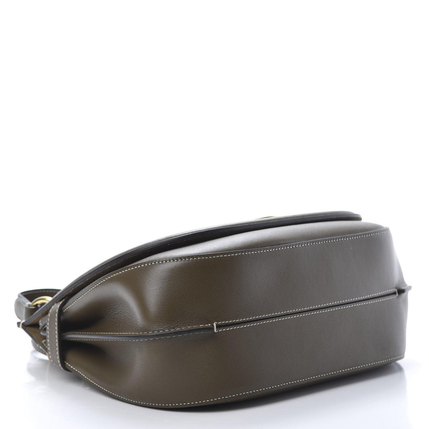 Silky Calfskin Amberley Satchel Dark Palm