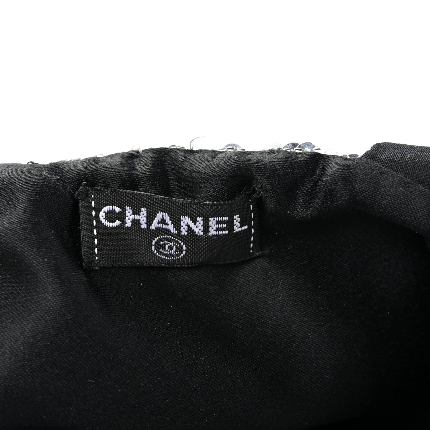 Chanel Satin Sequin Mini Tote Blue 6 of 10