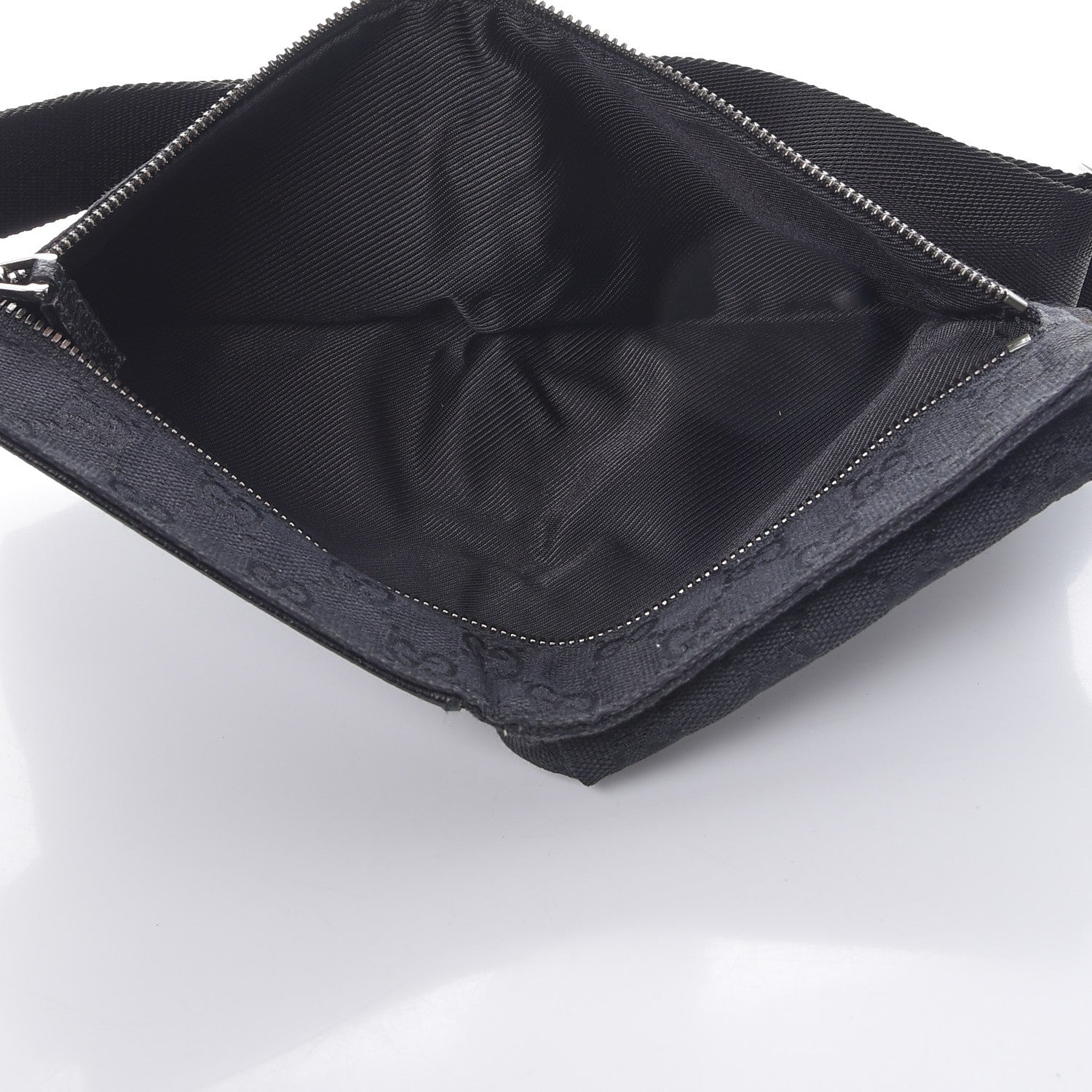 Gucci GG Monogram Double Pocket Belt Bag Black 5 of 7