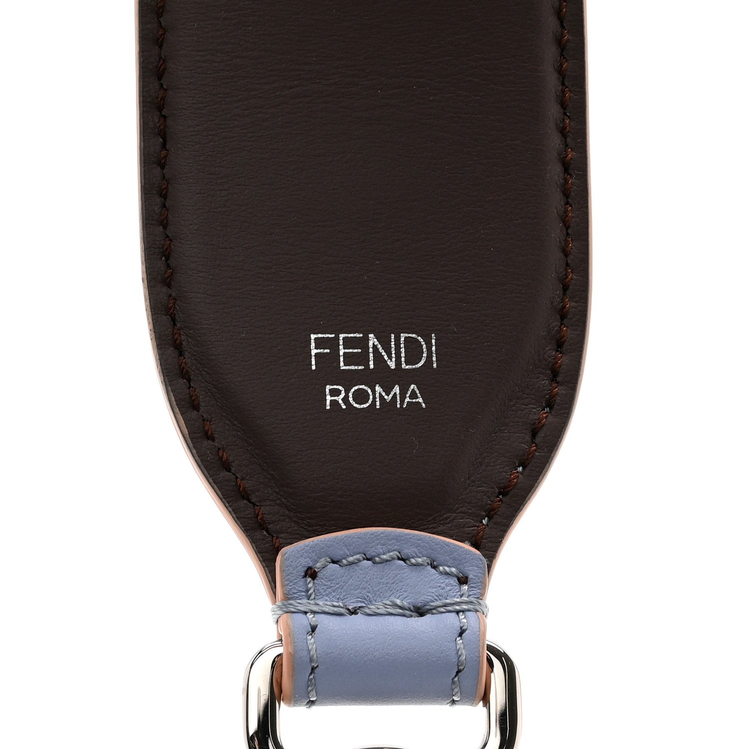 Fendi Vitello Century Plexiglass Bi-Color Studded Strap You Azzurro Sky Multicolor 3 of 4