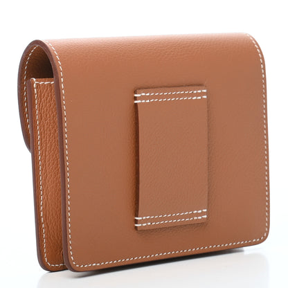 Hermes Evercolor Roulis Slim Wallet Gold 3 of 7