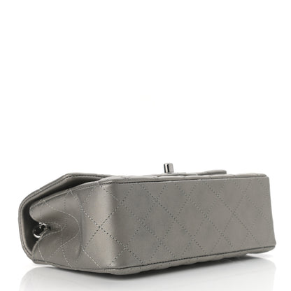 Chanel Metallic Calfskin Quilted Mini Rectangular Flap Ruthenium 4 of 12