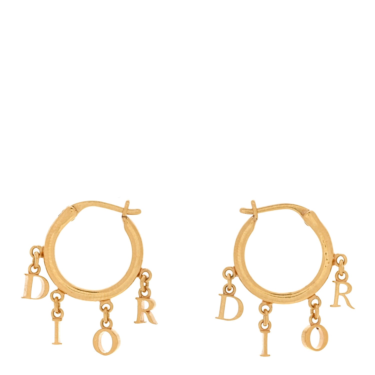 Christian Dior Metal Dio(r)evolution Hoop Earrings Gold 1 of 4