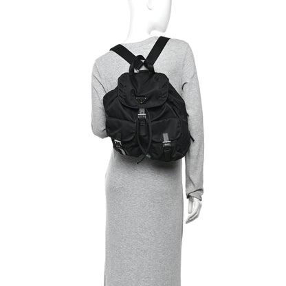 Prada Nylon Vela Medium Backpack Black 2 of 14