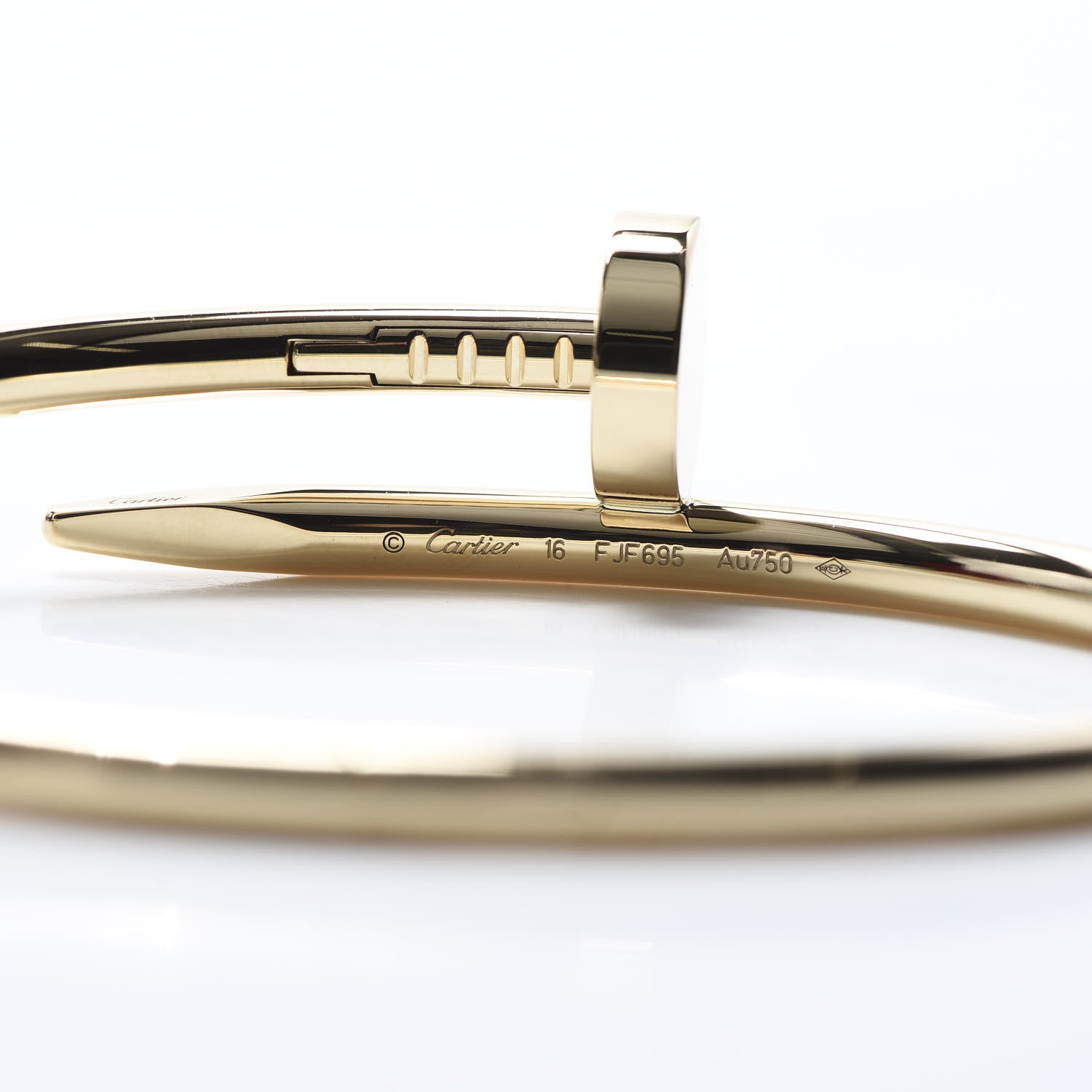 Cartier 18K Yellow Gold Juste Un Clou Bracelet 16 7 of 10