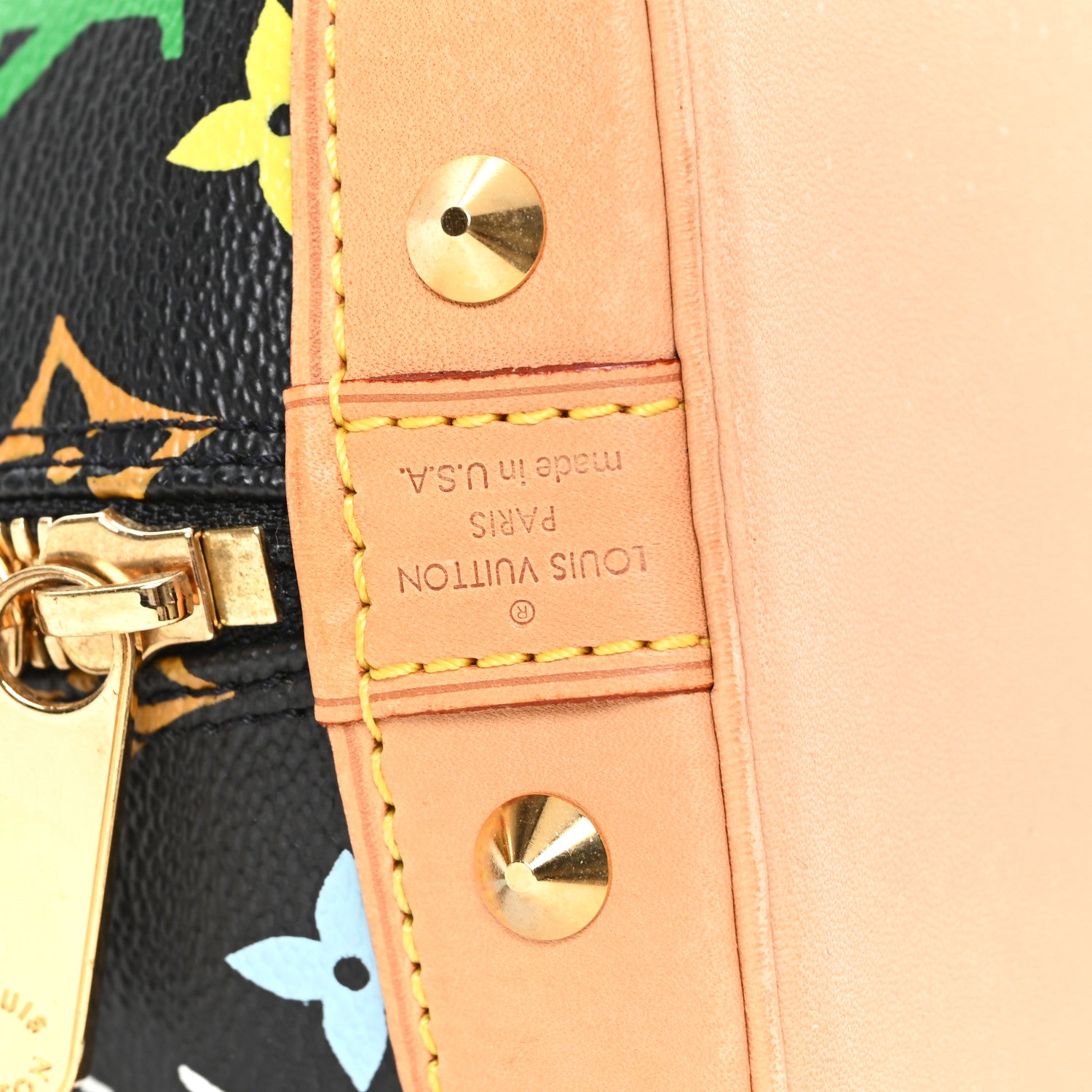 Louis Vuitton Monogram Multicolor Alma Black 6 of 9
