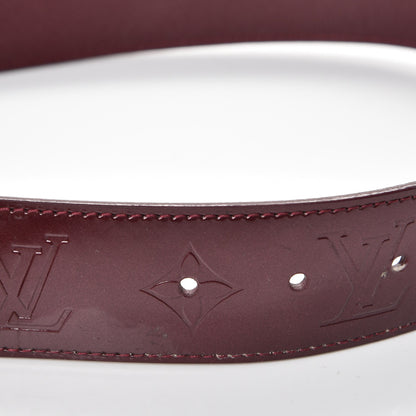 Louis Vuitton Vernis LV Facettes Belt 90 36 Rouge Fauviste 9 of 13