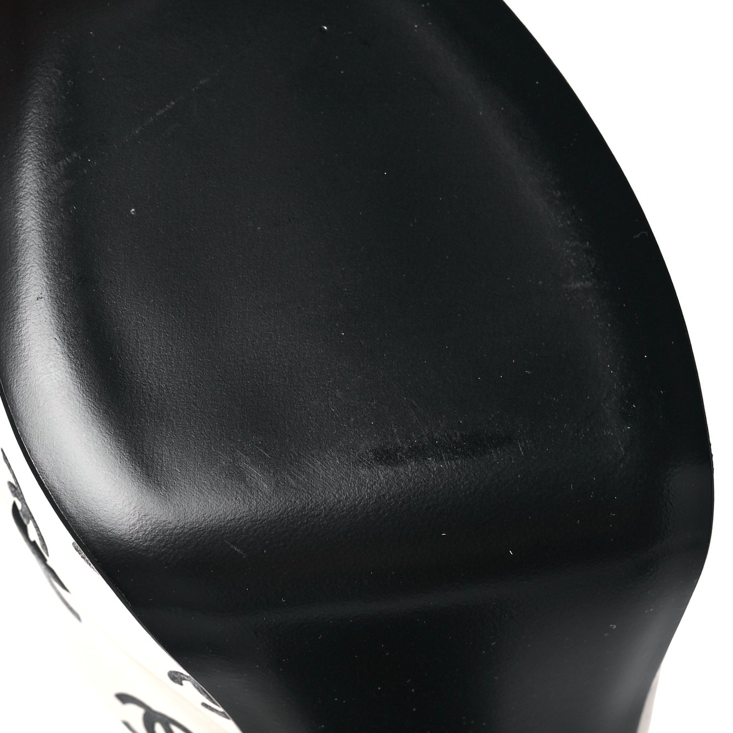 Printed Lambskin Coco Beach Platform Sandals 39 White Black