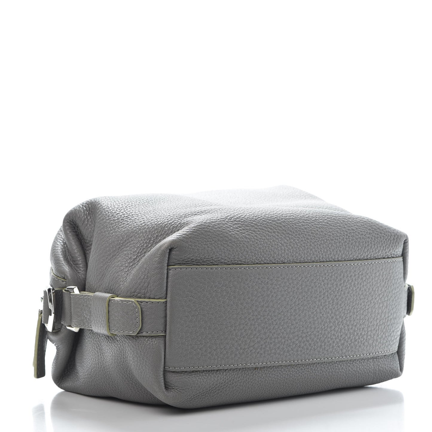 Pebbled Calfskin Small Nightingale Pearl Grey