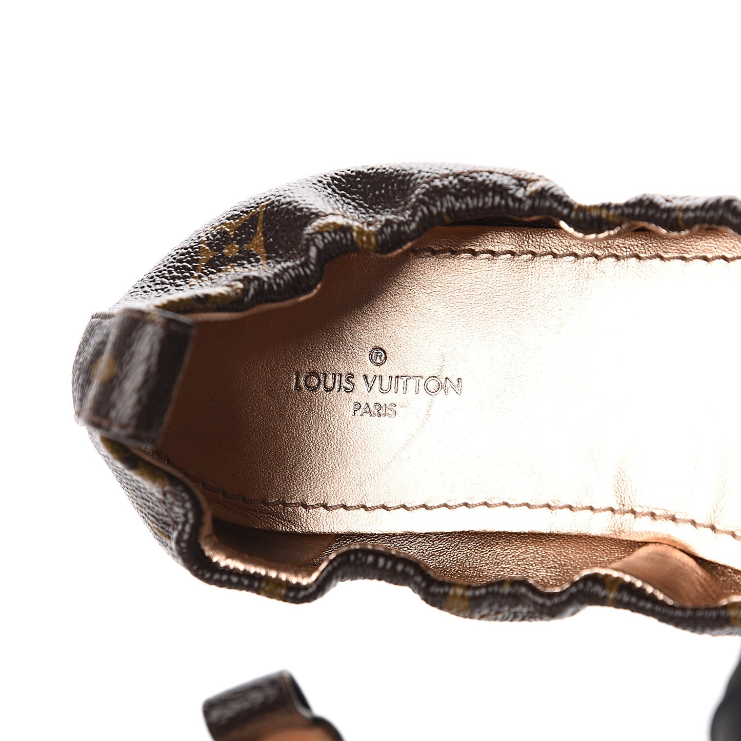 Monogram Flirty Ballet Flats 36 Gold