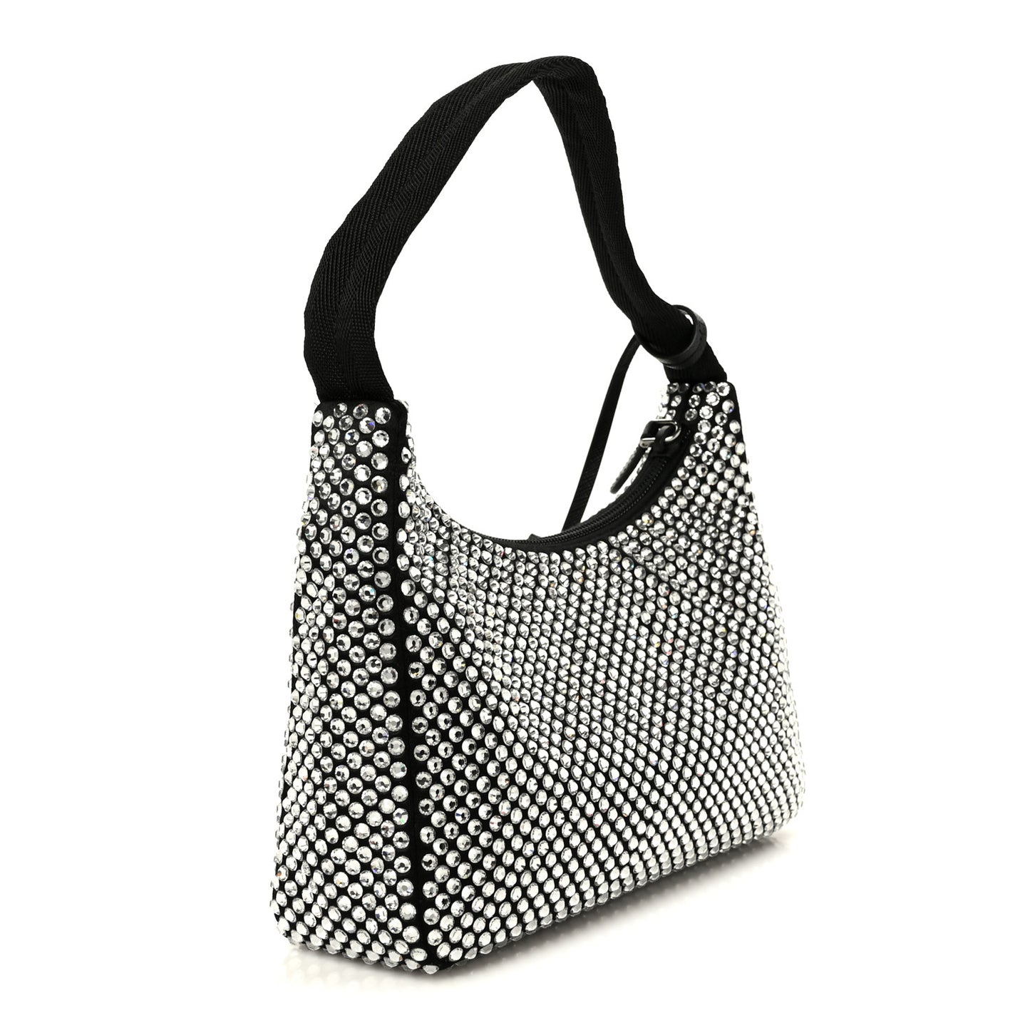 Satin Crystal Mini Re-Edition 2000 Bag Cristal