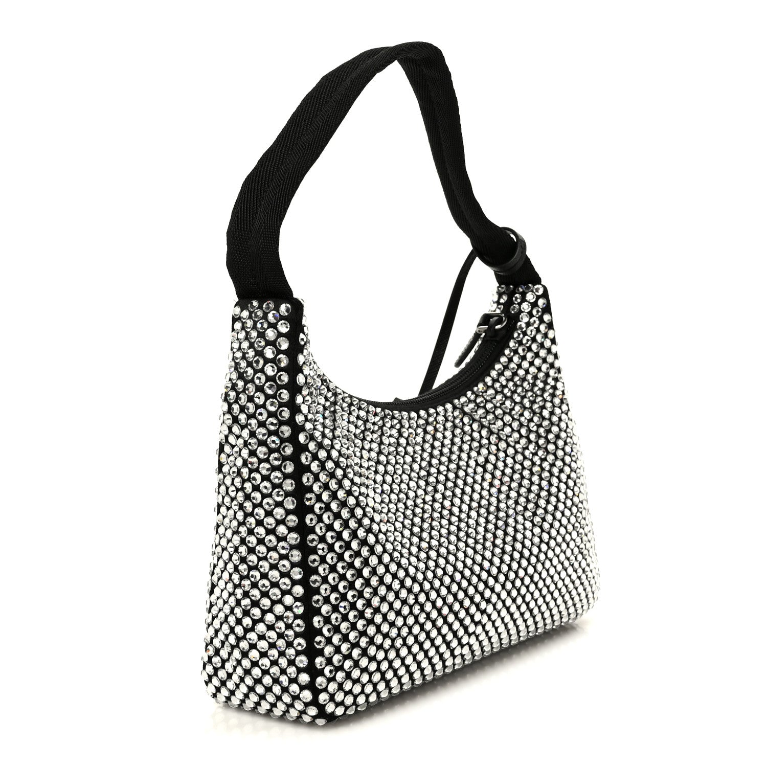 Prada Satin Crystal Mini Re-Edition 2000 Bag Cristal 3 of 11