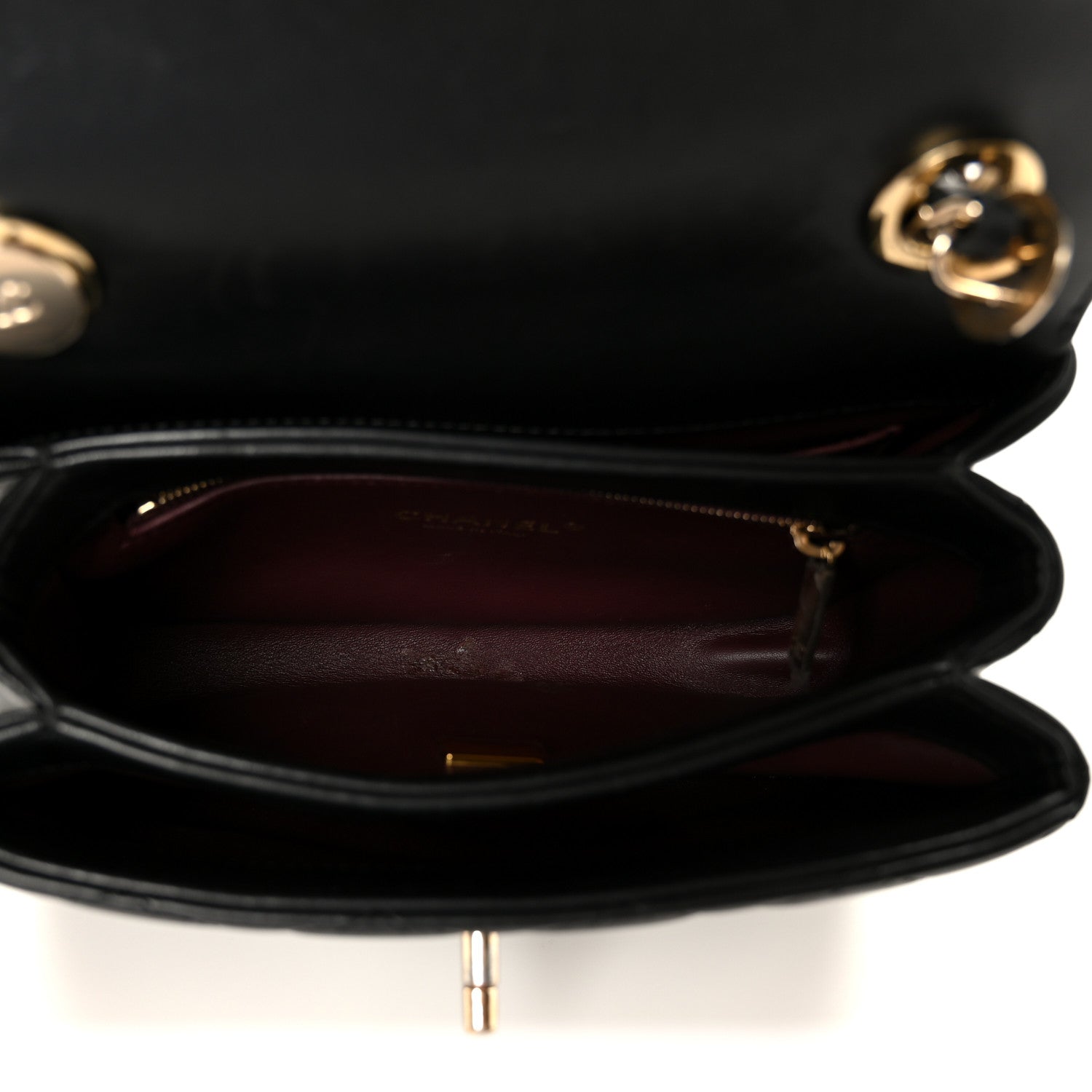 Chanel Lambskin Quilted Mini Trendy CC Dual Handle Flap Bag Black 5 of 13