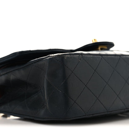 Chanel Lambskin Quilted Medium Double Flap Navy 8 of 9