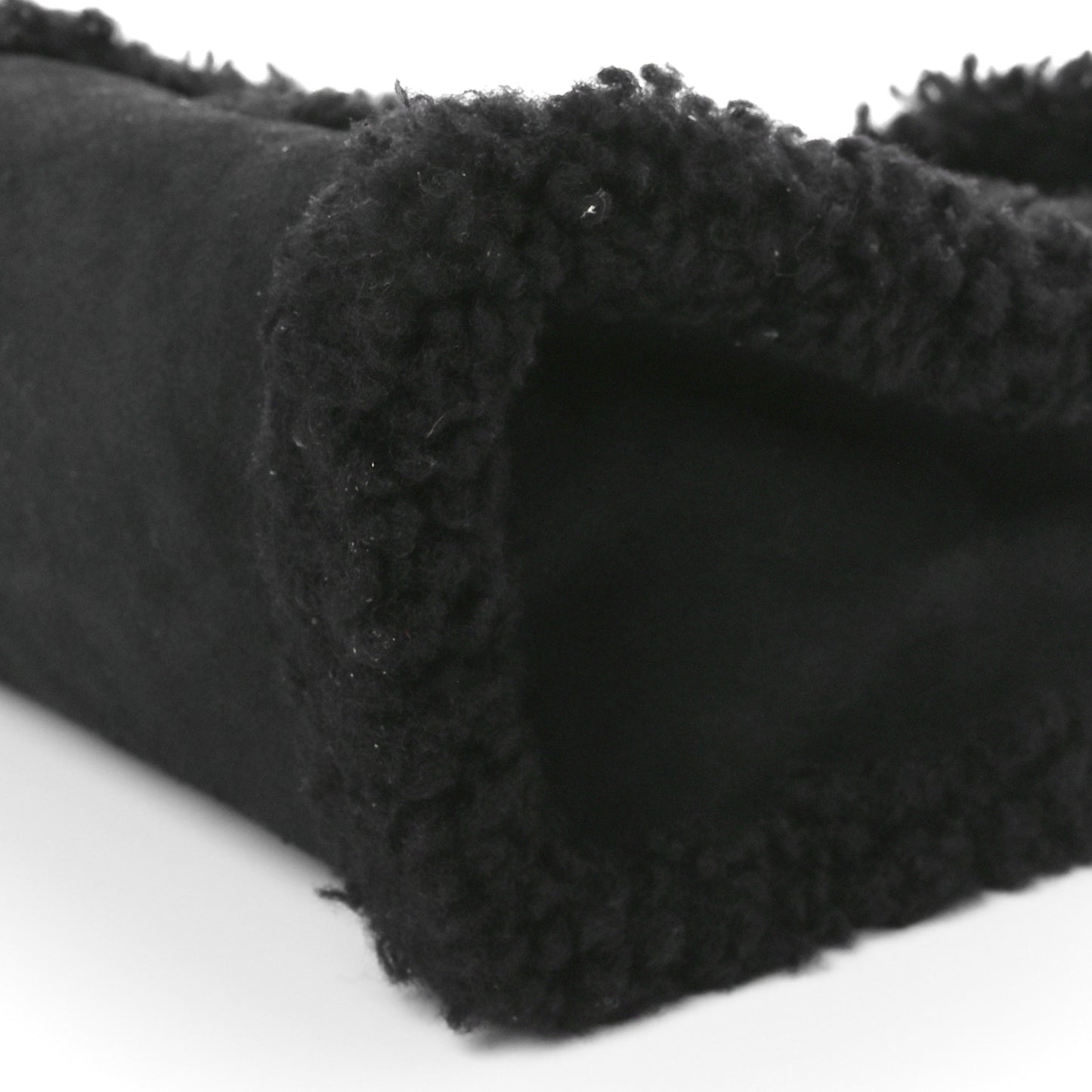 X UGG Suede Shearling Small Shopping Bag Black