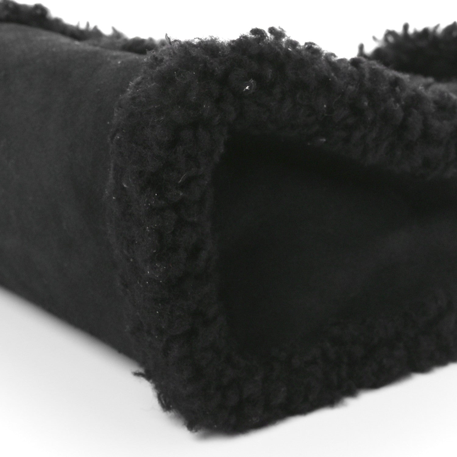 Telfar X UGG Suede Shearling Small Shopping Bag Black 8 of 9