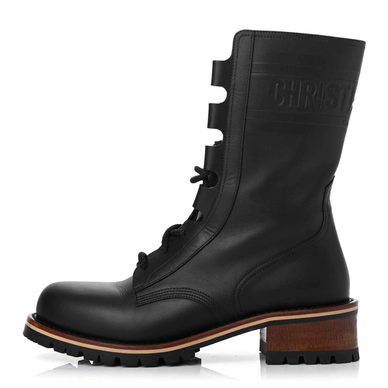 Christian Dior Calfskin Dior Quest 35mm Hiking Boots 39.5 Black 1 of 11