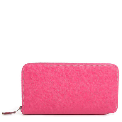 Hermes Epsom Silk'In Compact Wallet Rose Tyrien 1 of 8