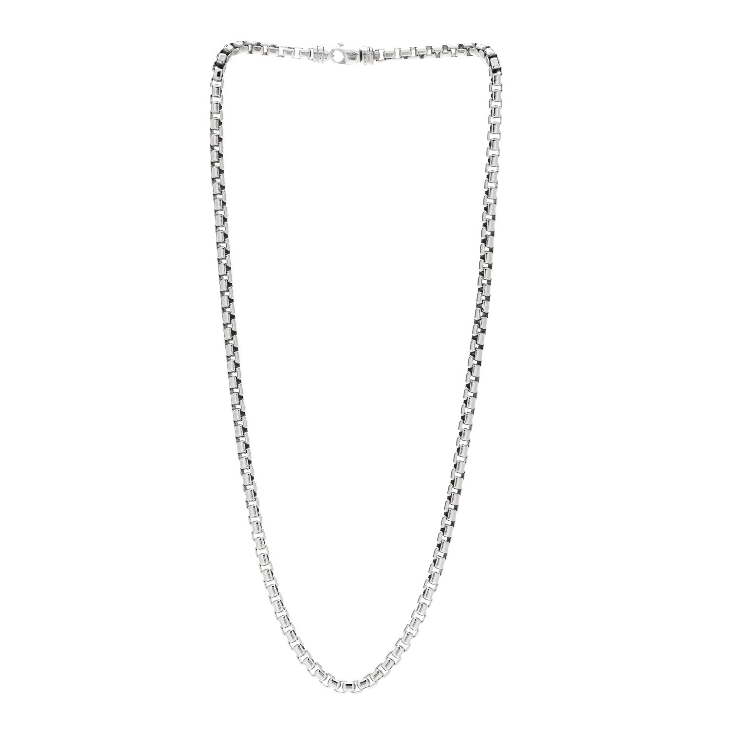 David Yurman Sterling Silver 4.8mm Box Chain Necklace 22" 2 of 4