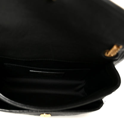 Saint Laurent Grained Lambskin Monogram Mini Niki Chain Satchel Black 5 of 11