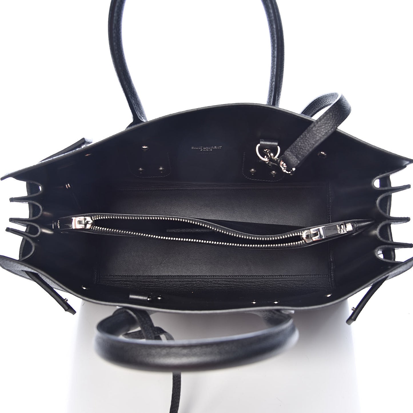 Grained Calfskin Small Sac De Jour Black