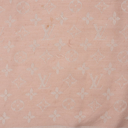 Louis Vuitton Silk Wool Monogram Shawl Rose 11 of 11