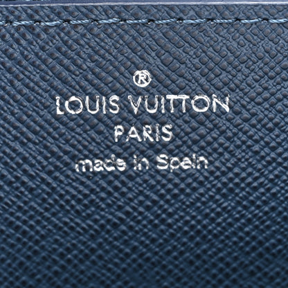 Louis Vuitton Taiga Zippy XL Wallet Blue Red 9 of 11