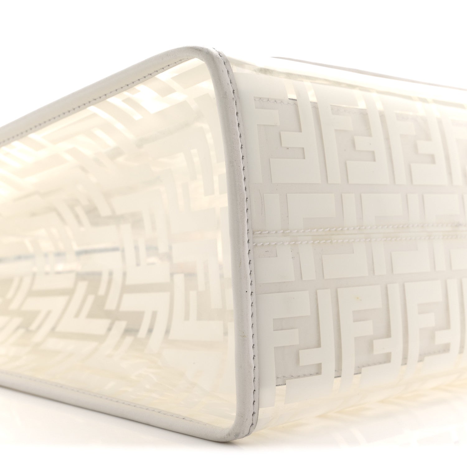 Fendi TPU FF Vitello Century Plexiglass Medium Runaway Shopper
