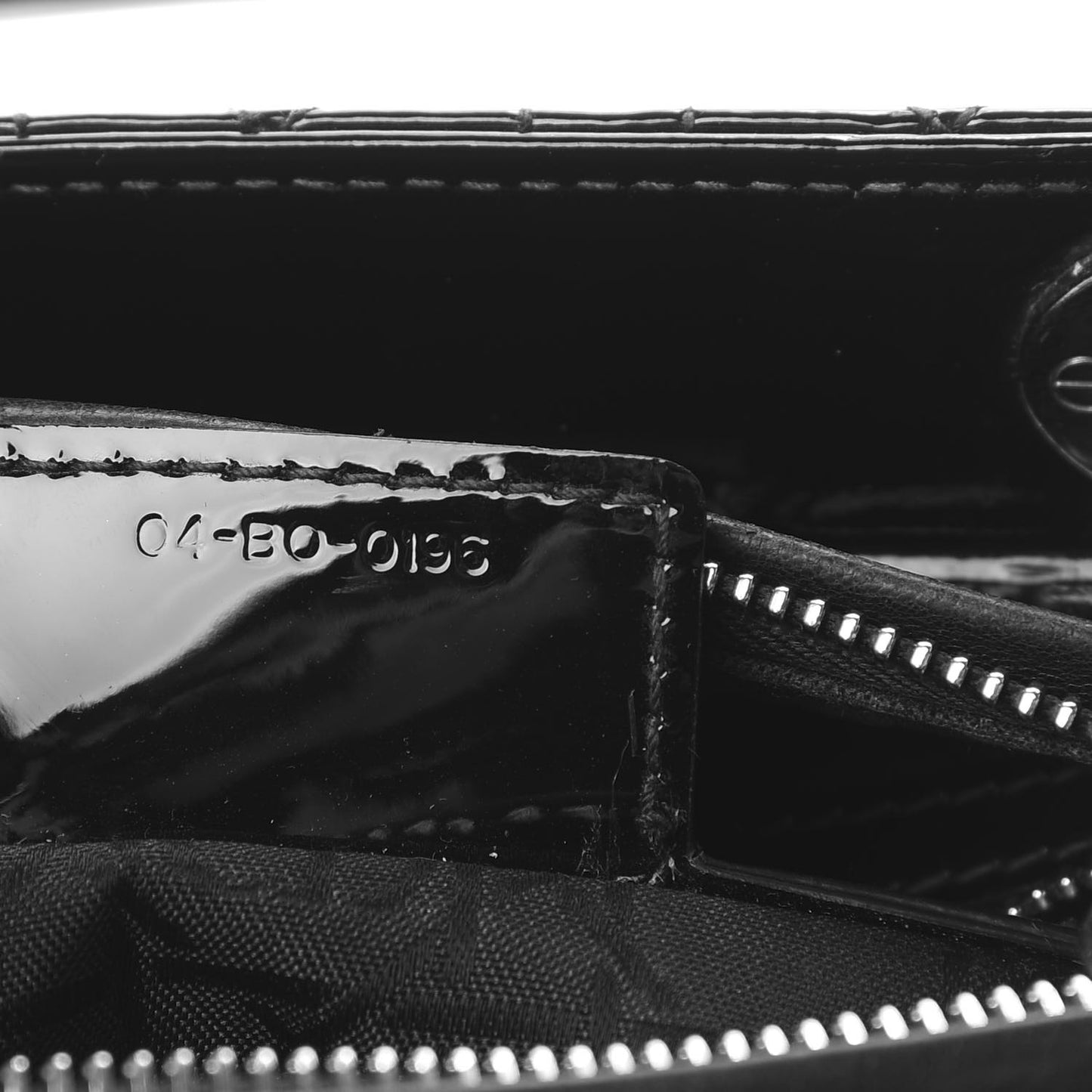 Patent Cannage Medium Lady Dior Black