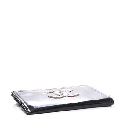 Chanel Vinyl Patent Lipstick Wristlet Wallet Black 4 of 9