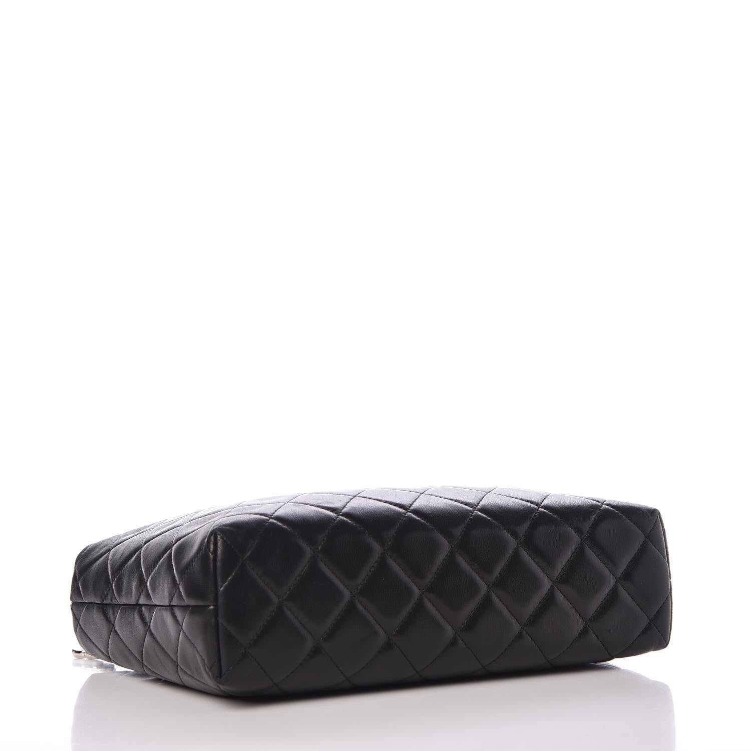 Chanel Lambskin Quilted Cosmetic Case Black 4 of 8