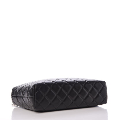 Chanel Lambskin Quilted Cosmetic Case Black 4 of 8