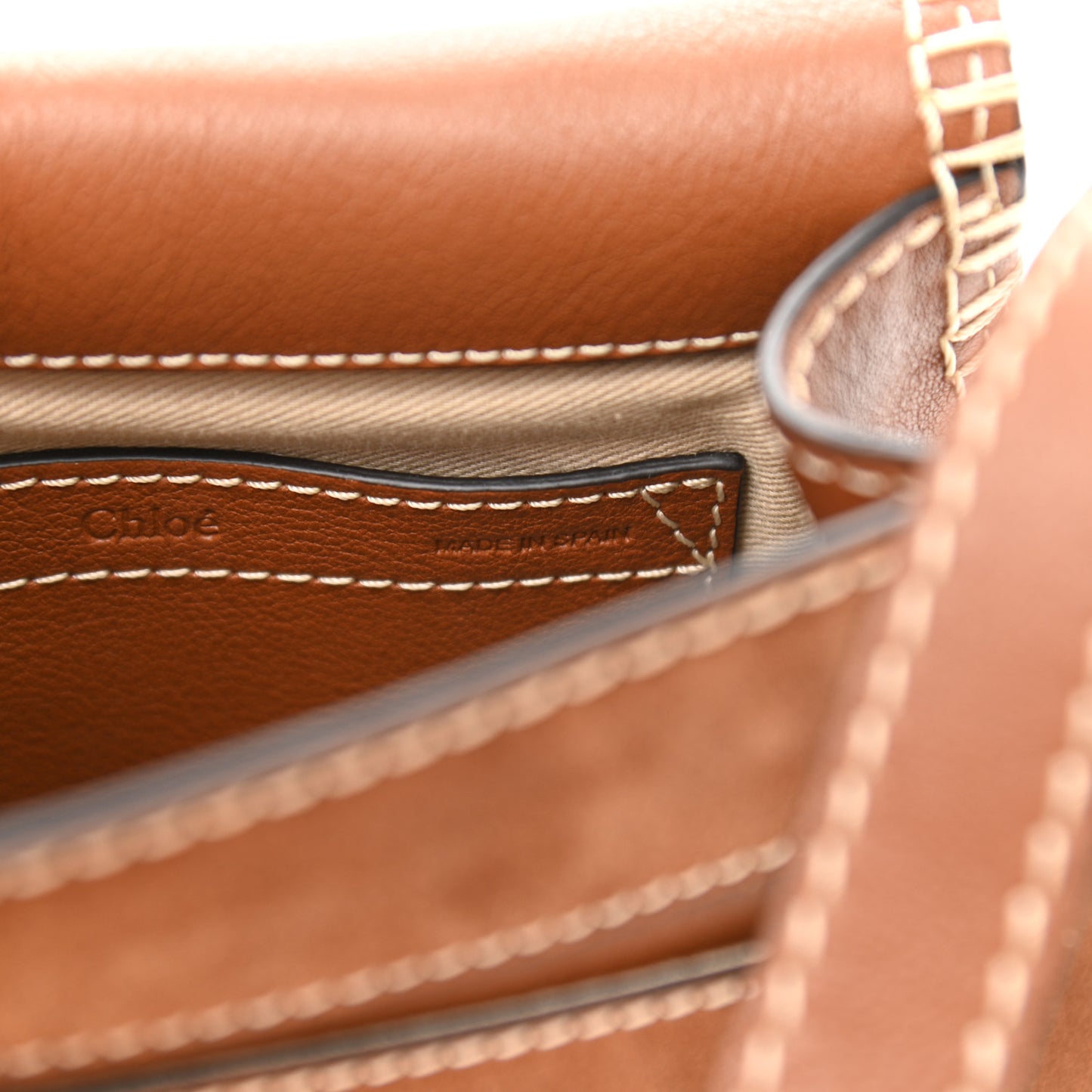 Suede Calfskin Stitched Small Marcie Round Crossbody Bag Tan