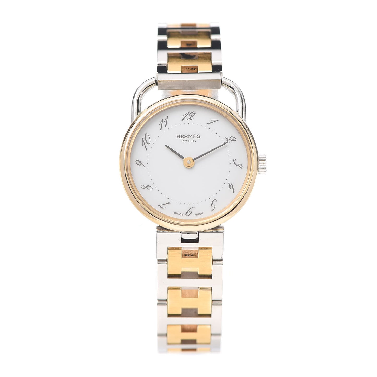 Stainless Steel 25mm Arceau Clipper Quartz Watch Gold